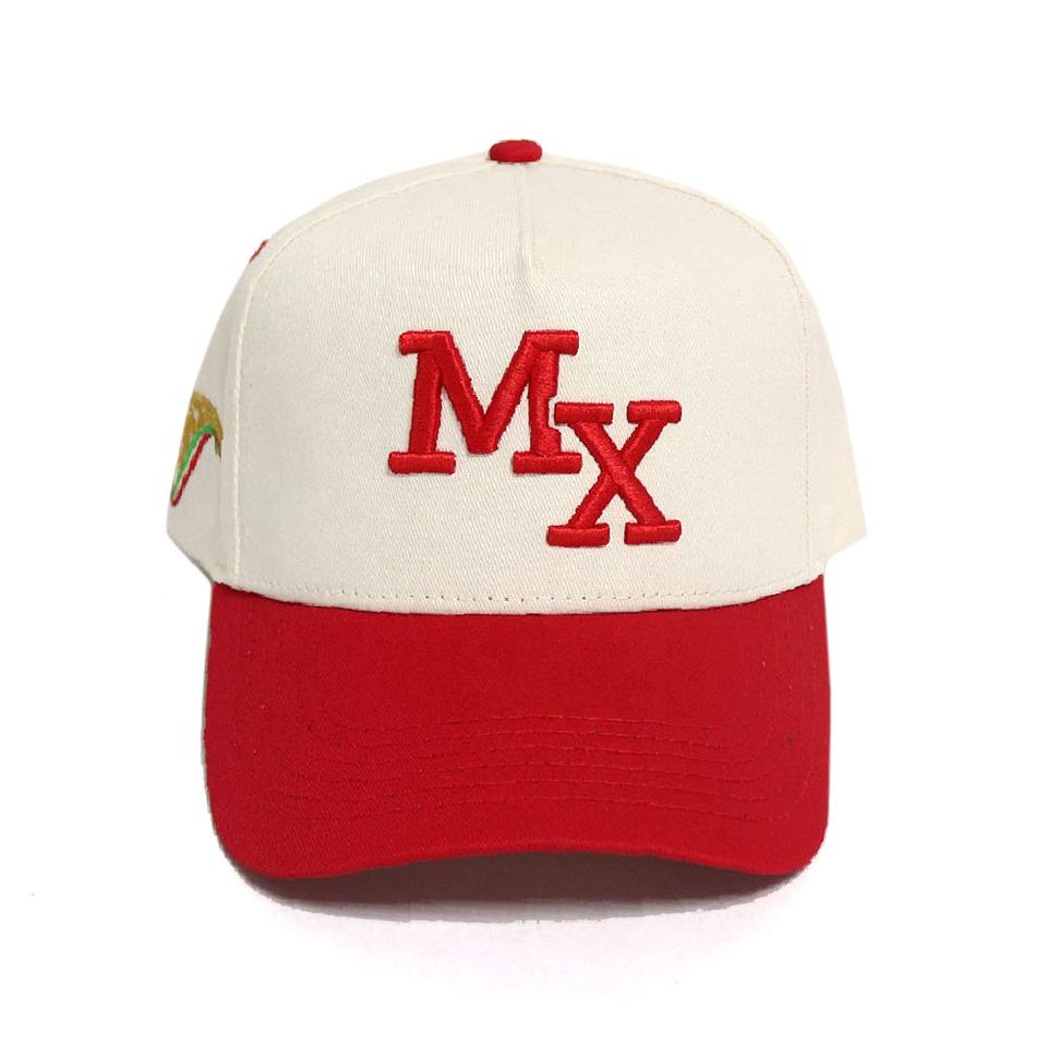 MX Two Tone 3D Embroidered Cotton Twill Baseball Cap