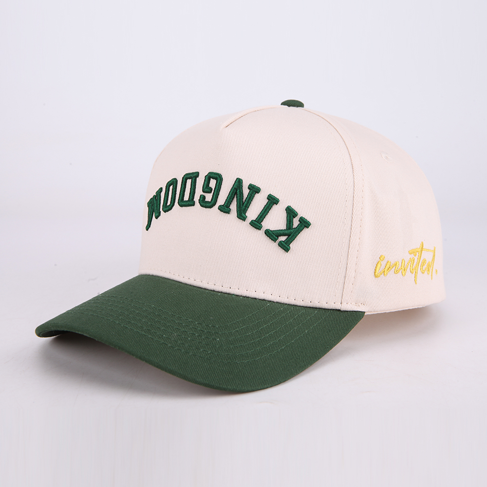 Cream Kingdom 3D Embroidered Two-Tone Baseball Cap