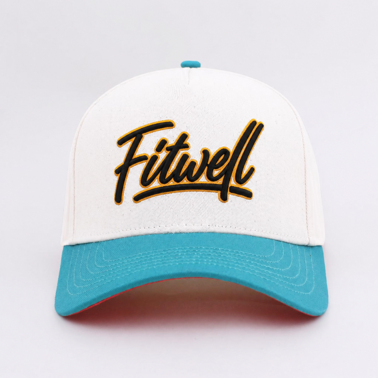Two-Tone Script Logo 3D Embroidered Cotton Twill Baseball Cap