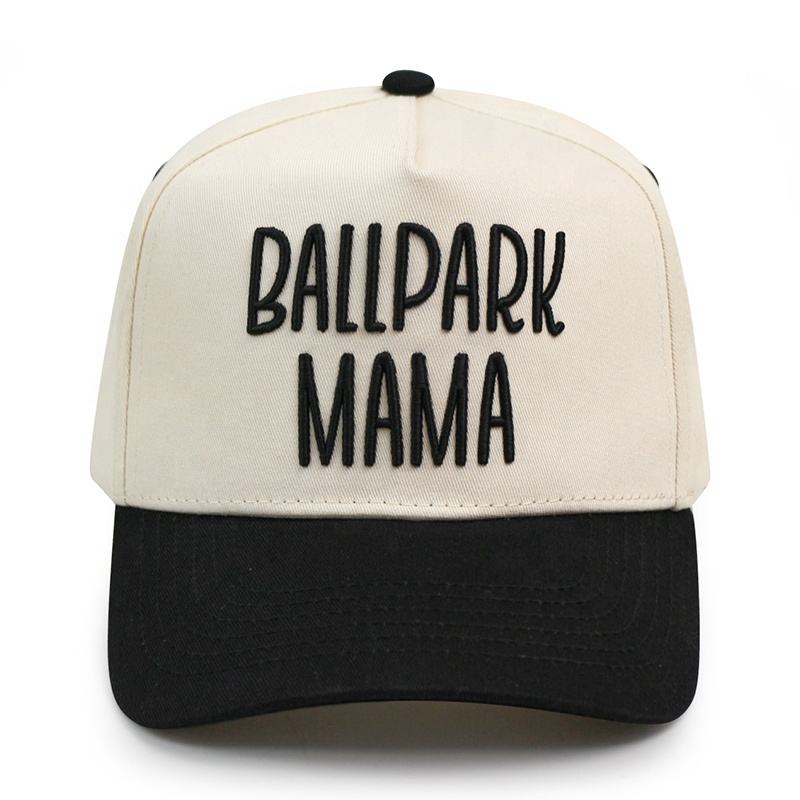 Ballpark Mama Two-Tone Embroidered Baseball Cap