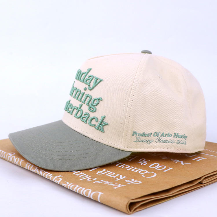 Monday Morning Quarterback Two-Tone 5 Panel Cotton Twill Baseball Cap