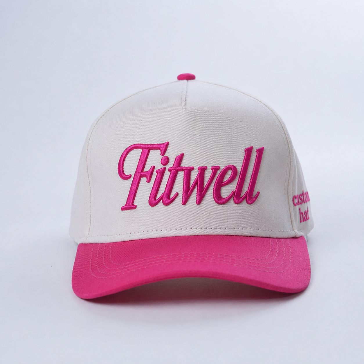 Redneck Rodeo Pink Brim Embroidered Baseball Cap