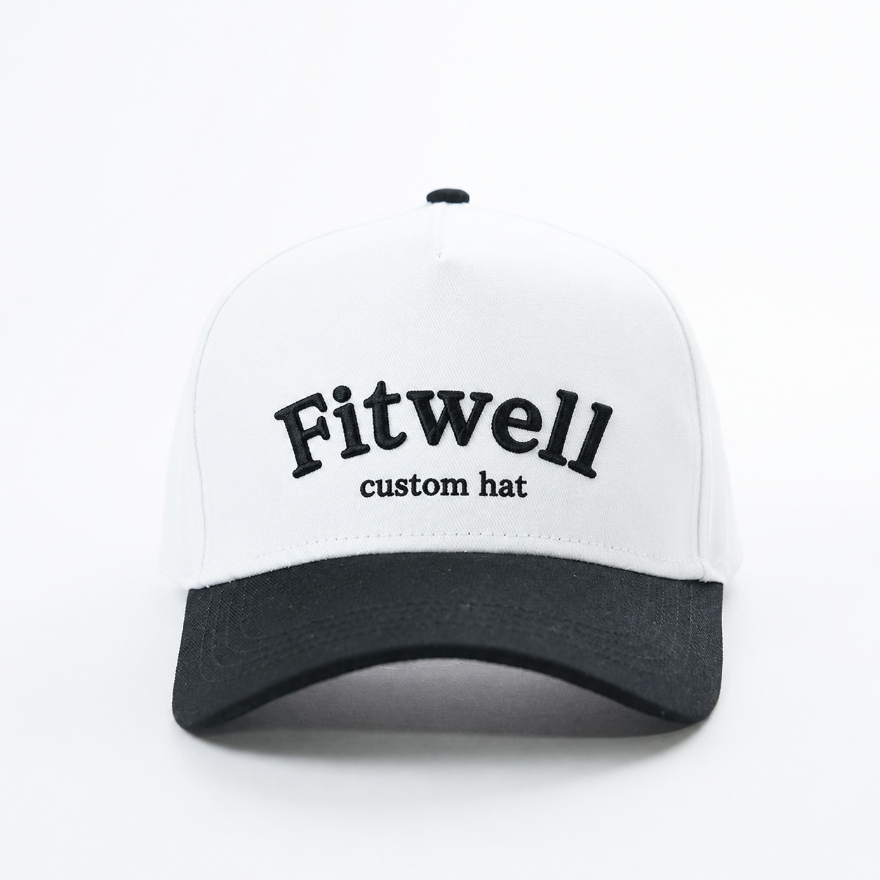 Mirelle Club Black Brim Embroidered Baseball Cap