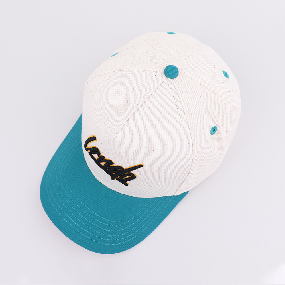 Two-Tone Script Logo 3D Embroidered Cotton Twill Baseball Cap