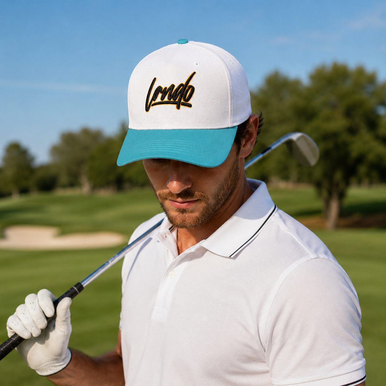 Two-Tone Script Logo 3D Embroidered Cotton Twill Baseball Cap