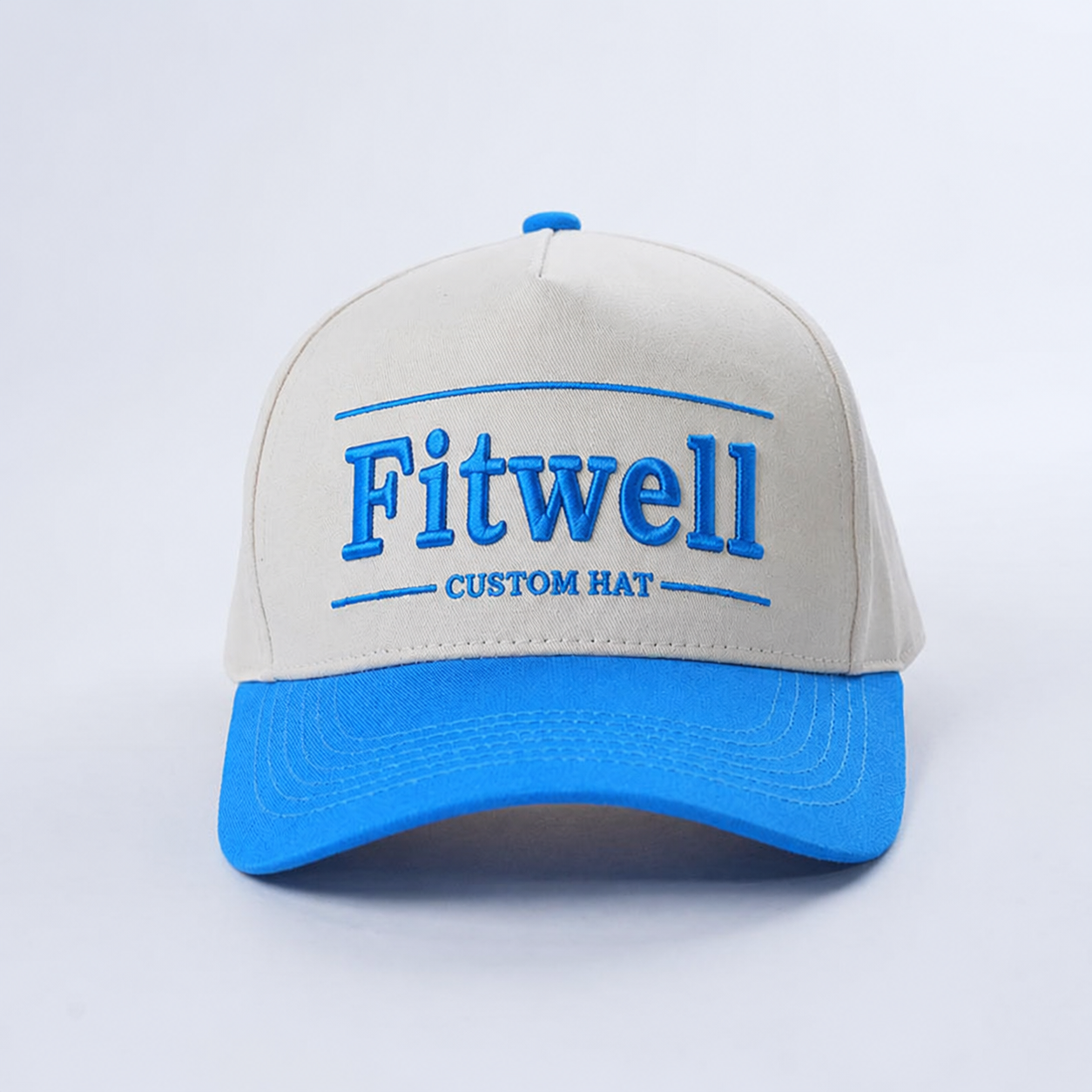 Two-Tone Cotton Twill Baseball Cap with 'Enjoy The Journey' 3D Embroidered Front Logo