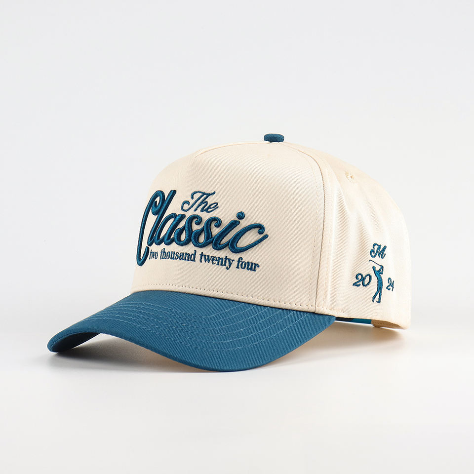 Two Tone 3D Embroidered Classic Baseball Cap