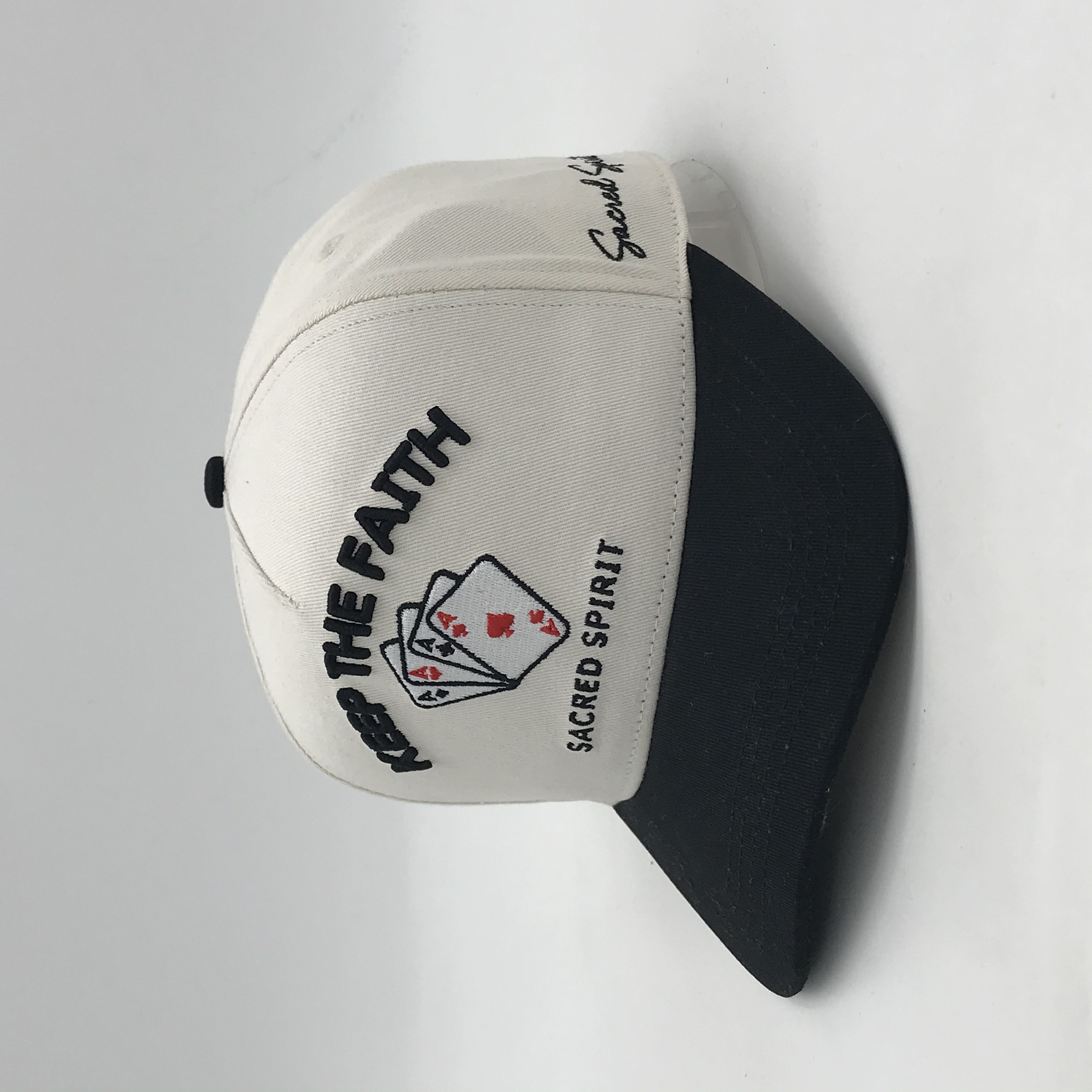 Keep The Faith Sacred Spirit Embroidered Two Tone Baseball Cap