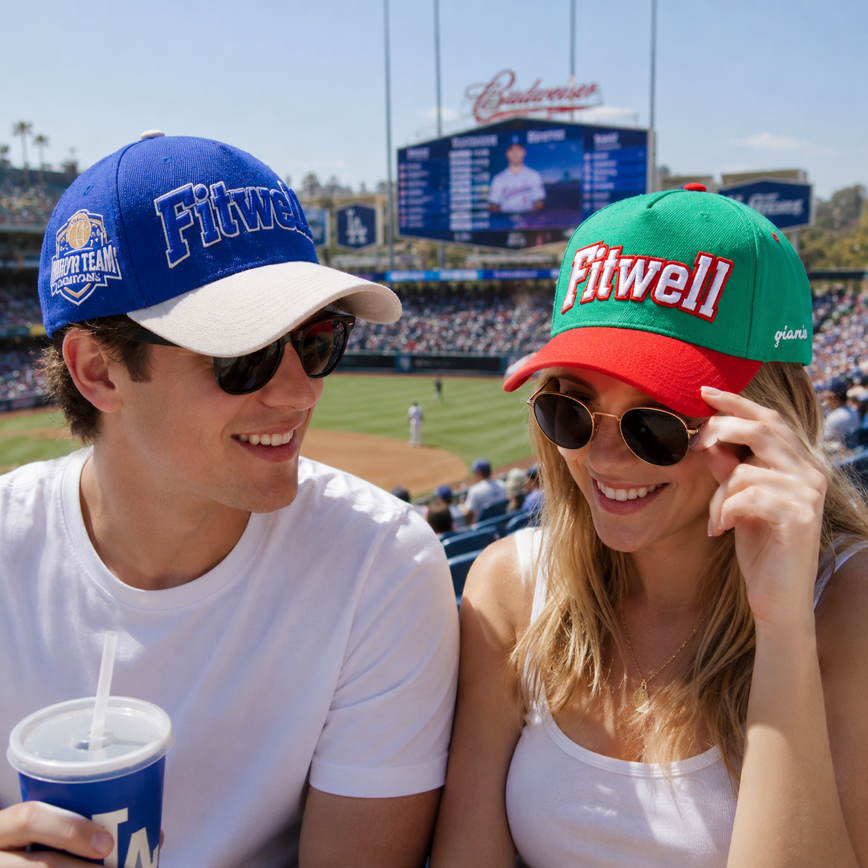 Locats 3D Embroidered Two-Tone Baseball Cap