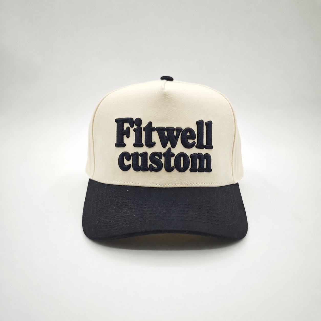 Lifted Lines Two-Tone 5 Panel Cotton Twill Baseball Cap