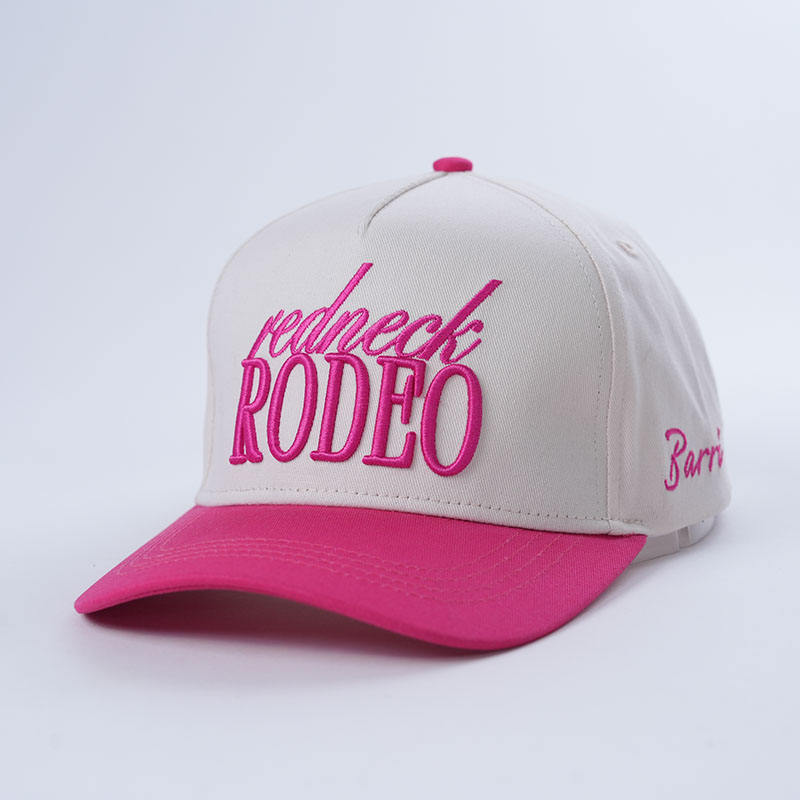 Redneck Rodeo Pink Brim Embroidered Baseball Cap