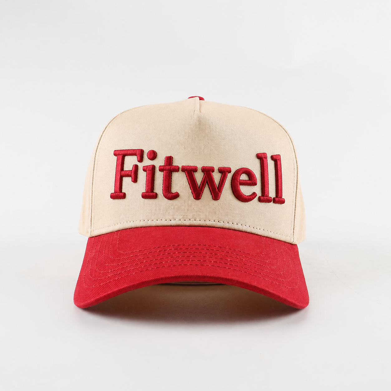Two-Tone 3D Embroidered Cotton Twill Baseball Cap