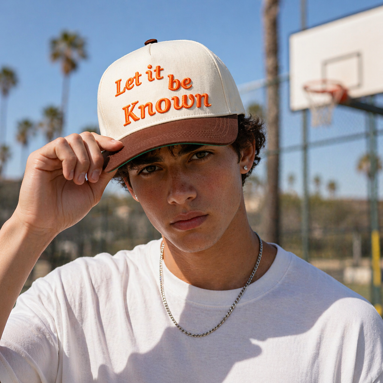 Let It Be Known Embroidered Two Tone Baseball Cap Retro Cotton Hat