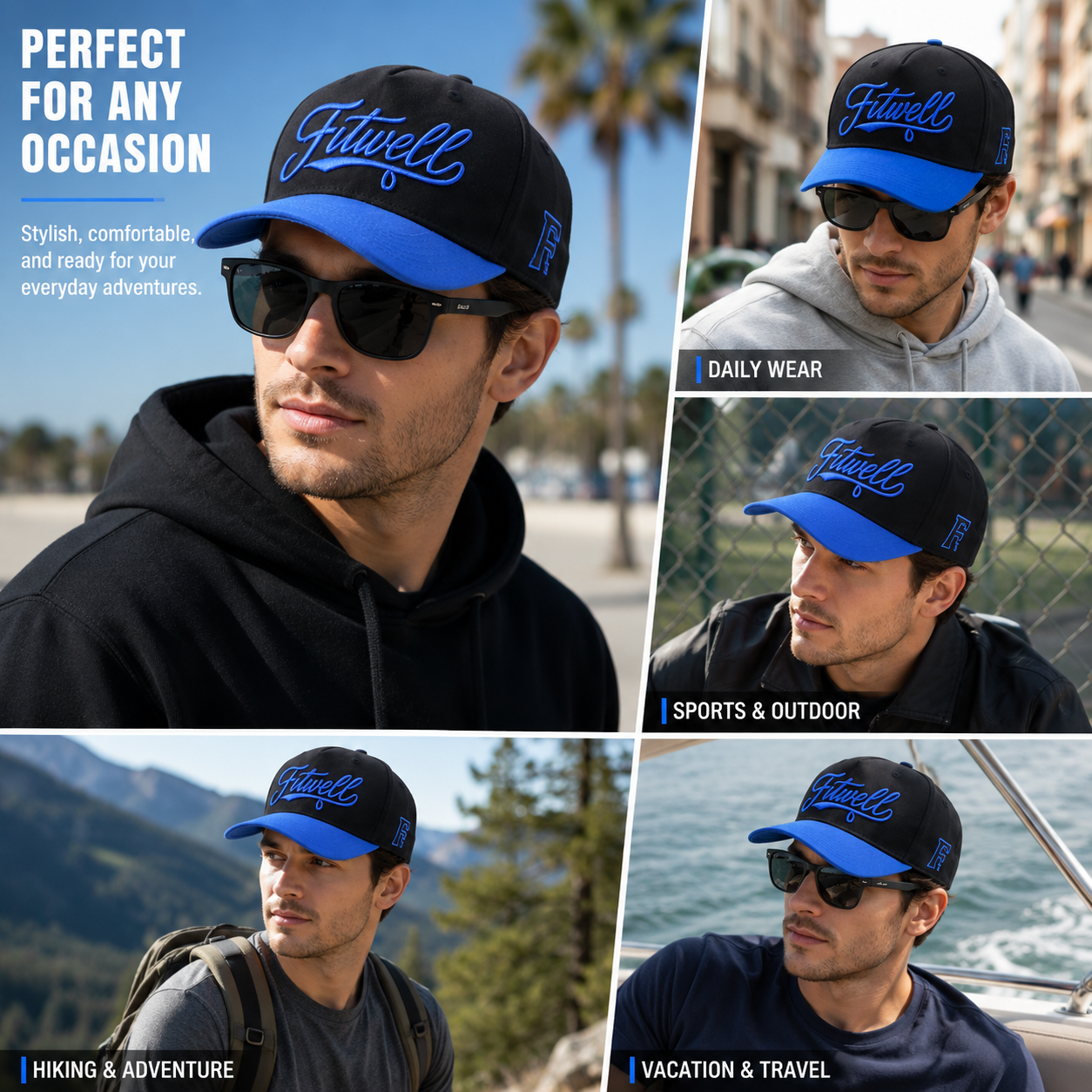 Beautiful Script Logo Two-Tone Embroidered Baseball Cap