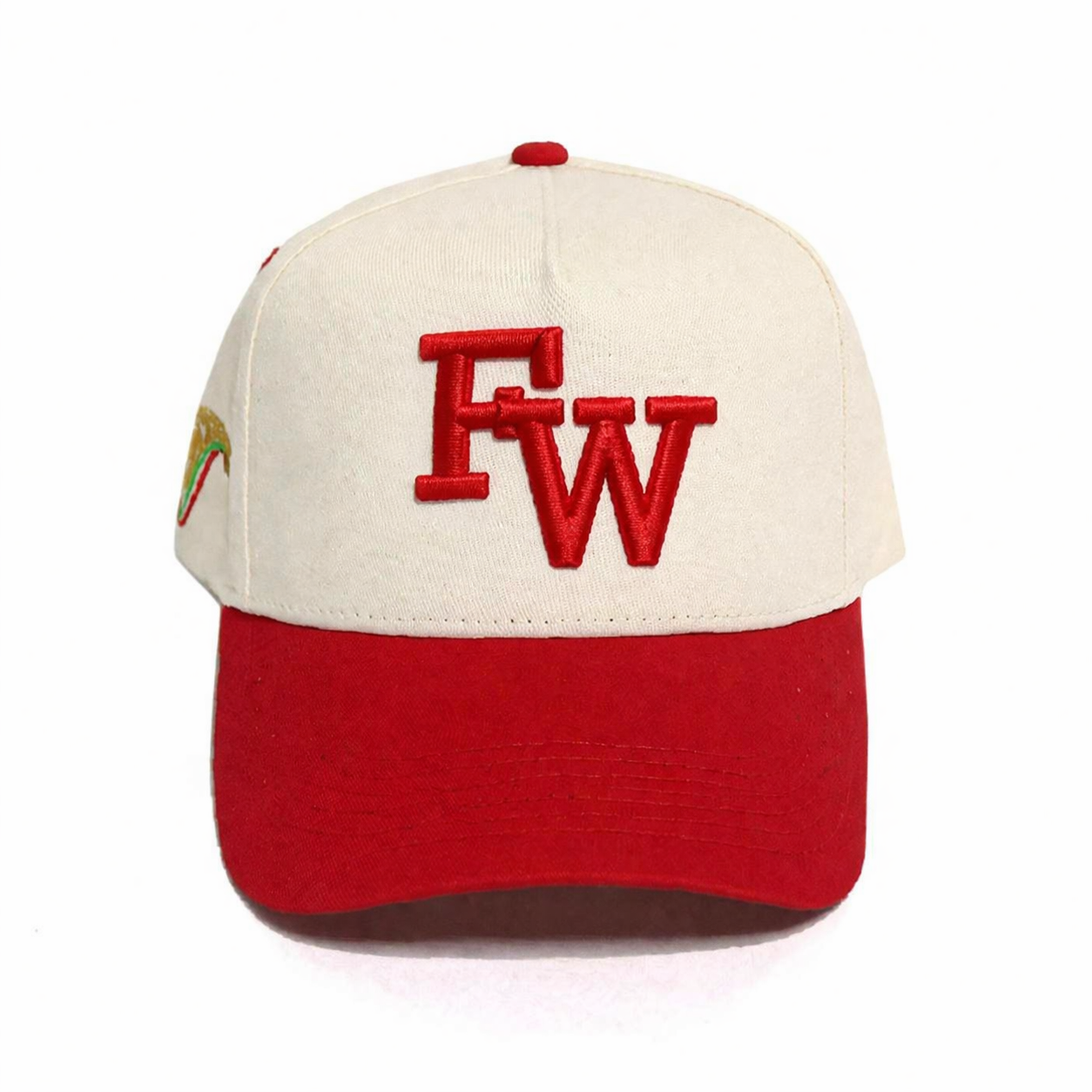 MX Embroidered Two Tone Cotton Twill Baseball Cap