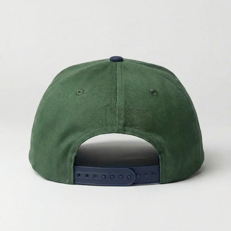 Green Navy TRAILBLAZER Embroidered Baseball Cap – Two-Tone Vintage Streetwear Hat