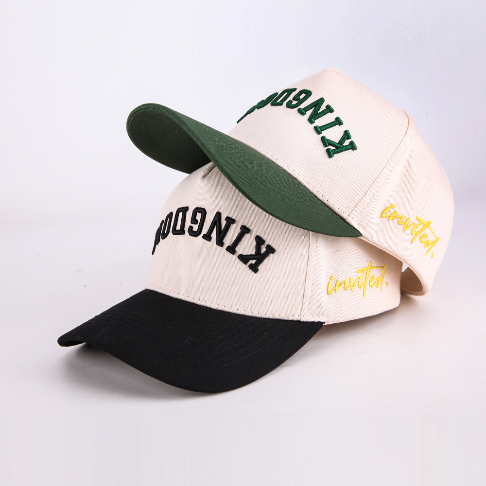 Cream Kingdom 3D Embroidered Two-Tone Baseball Cap