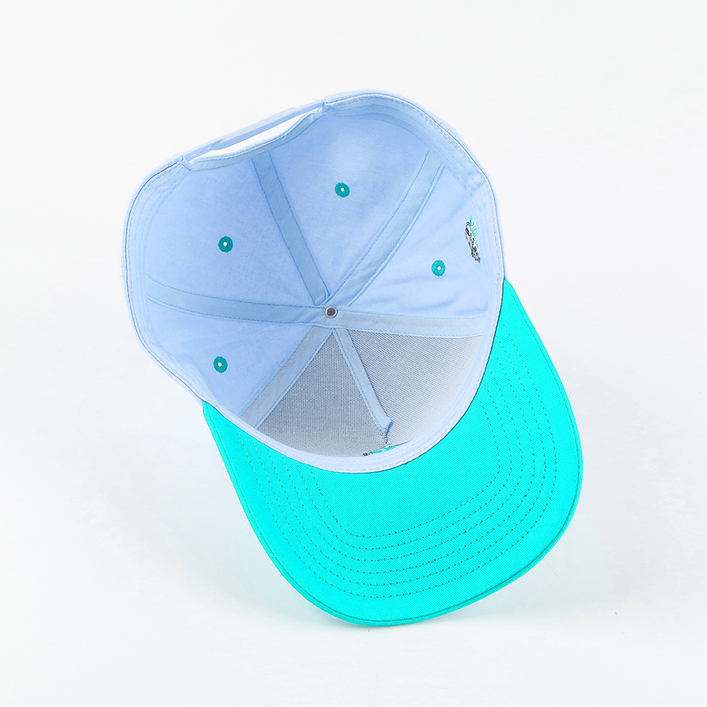 Number 4 Two-Tone Cotton Twill Baseball Cap with 3D Puff Embroidery
