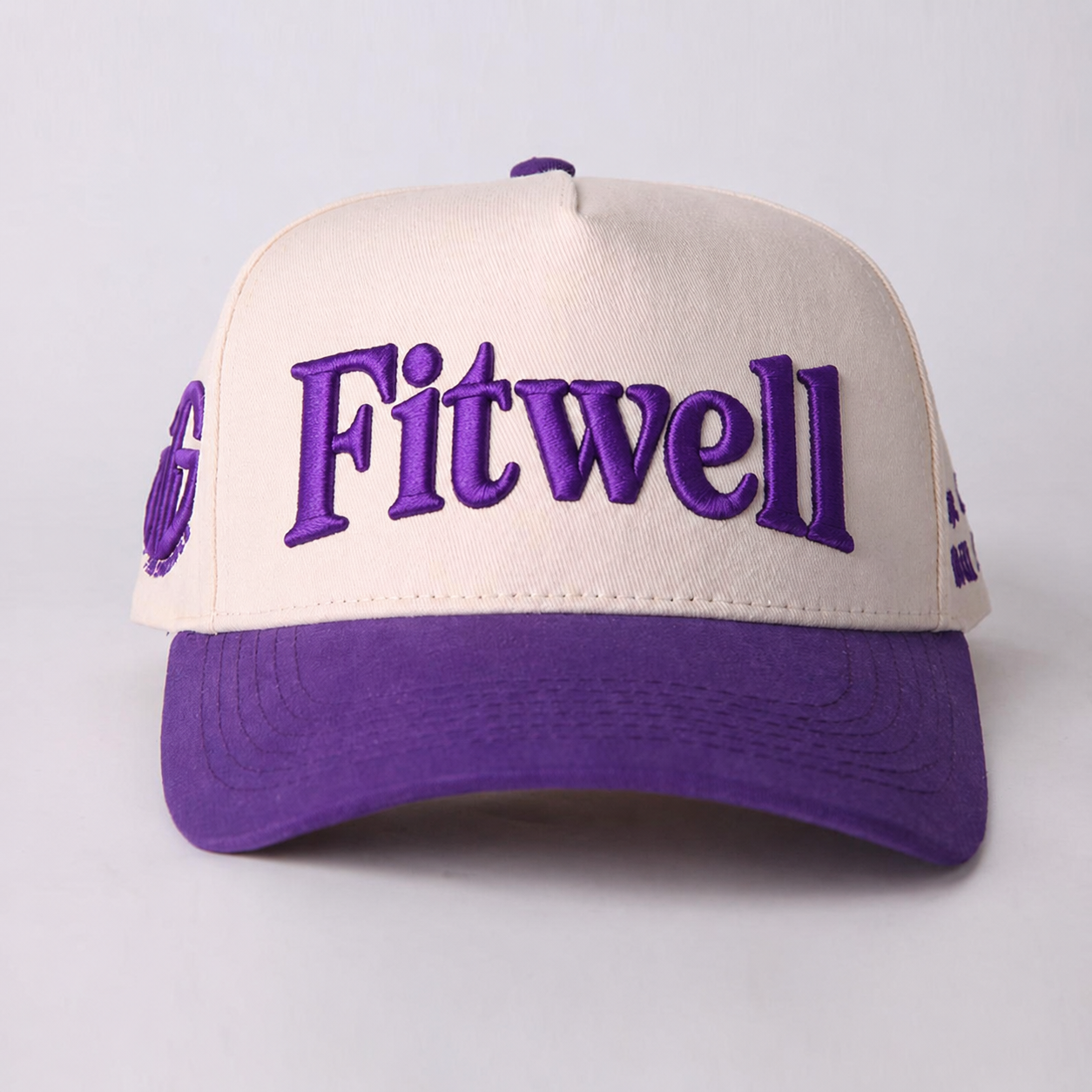 Perspective Purple Two Tone Embroidered Baseball Cap