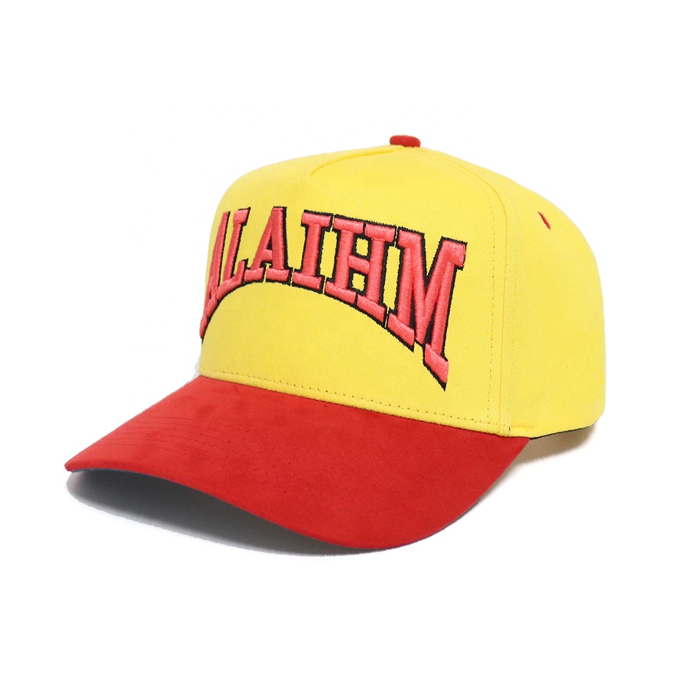 ALAÏM Embroidered Two Tone Cotton Twill Baseball Cap