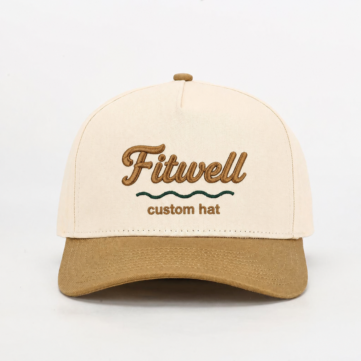 LovelyDay Two-Tone 5 Panel Cotton Twill Baseball Cap