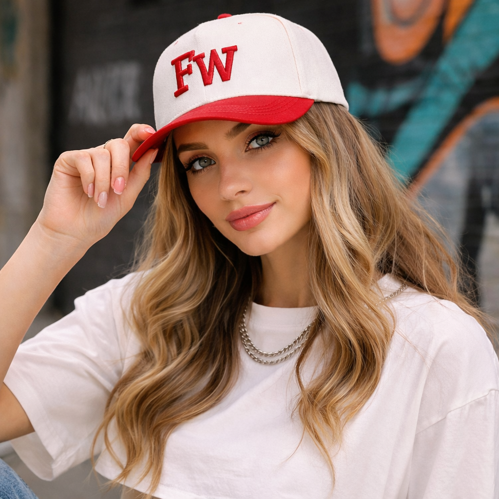 MX Two Tone 3D Embroidered Cotton Twill Baseball Cap