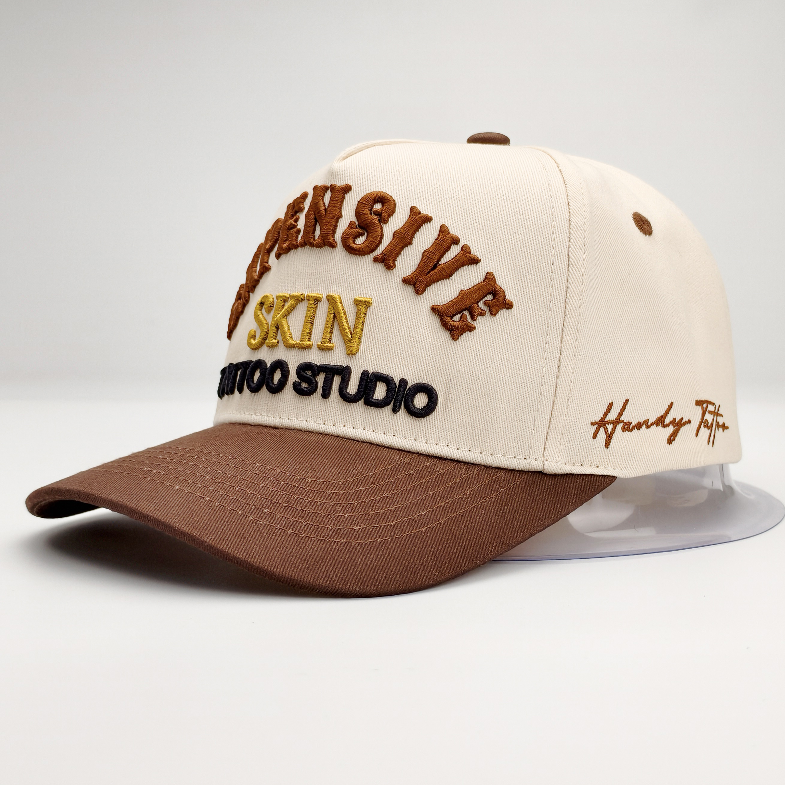 Two-Tone Embroidered Street Style 5-Panel Baseball Cap