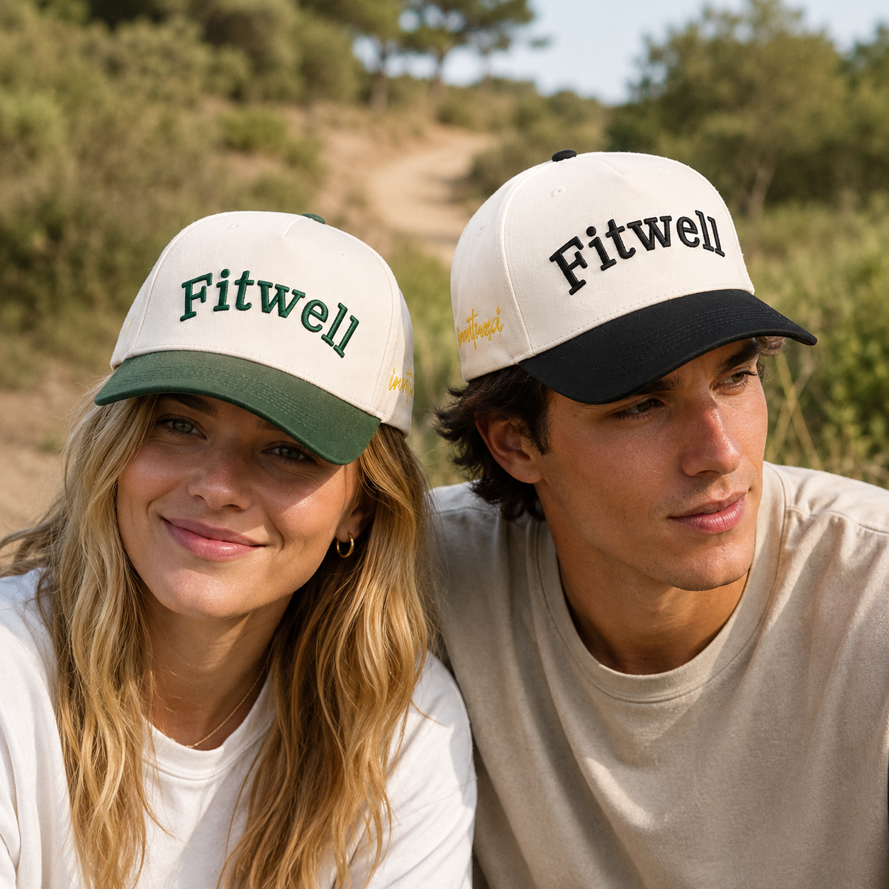 Cream Kingdom 3D Embroidered Two-Tone Baseball Cap