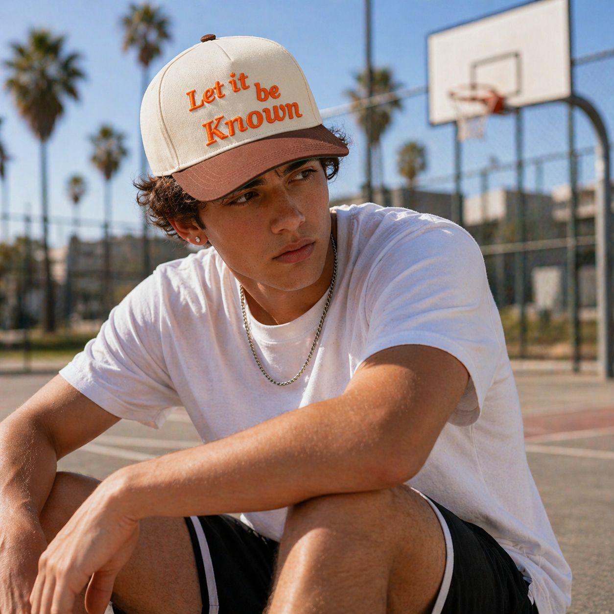 Let It Be Known Embroidered Two Tone Baseball Cap Retro Cotton Hat