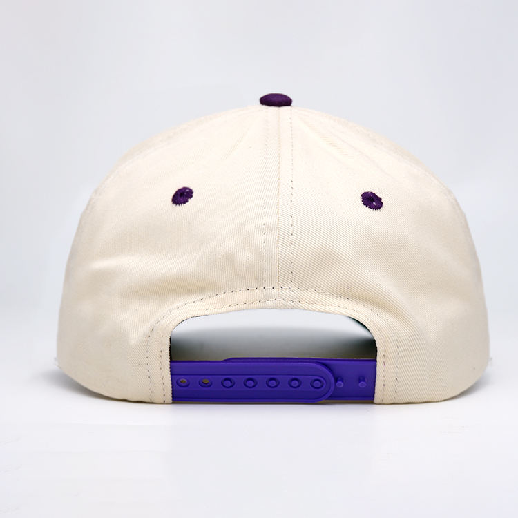 Cream and Purple Legacy Omega Psi Phi Embroidered Baseball Cap