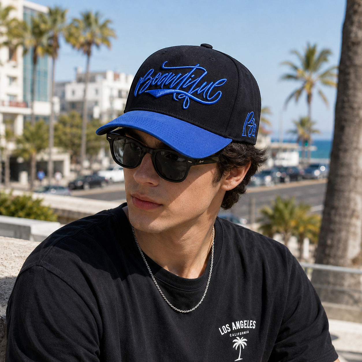 Beautiful Script Logo Two-Tone Embroidered Baseball Cap
