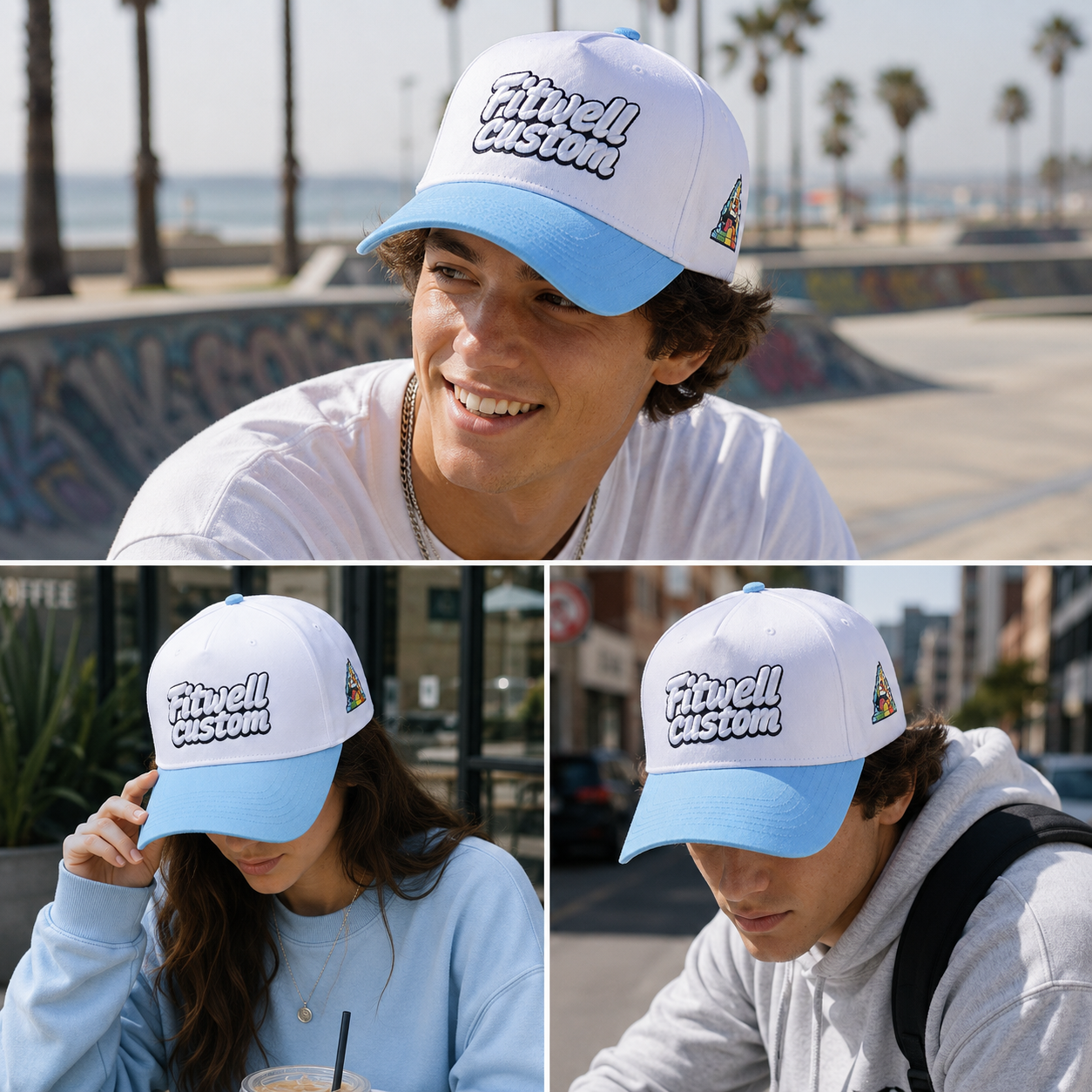 Zesty Bites 3D Embroidered Two-Tone Baseball Cap