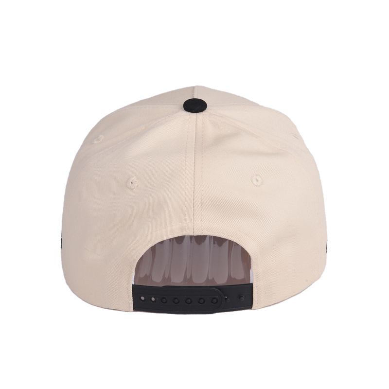 Beige Black Power of Dreams 3D Embroidered Baseball Cap