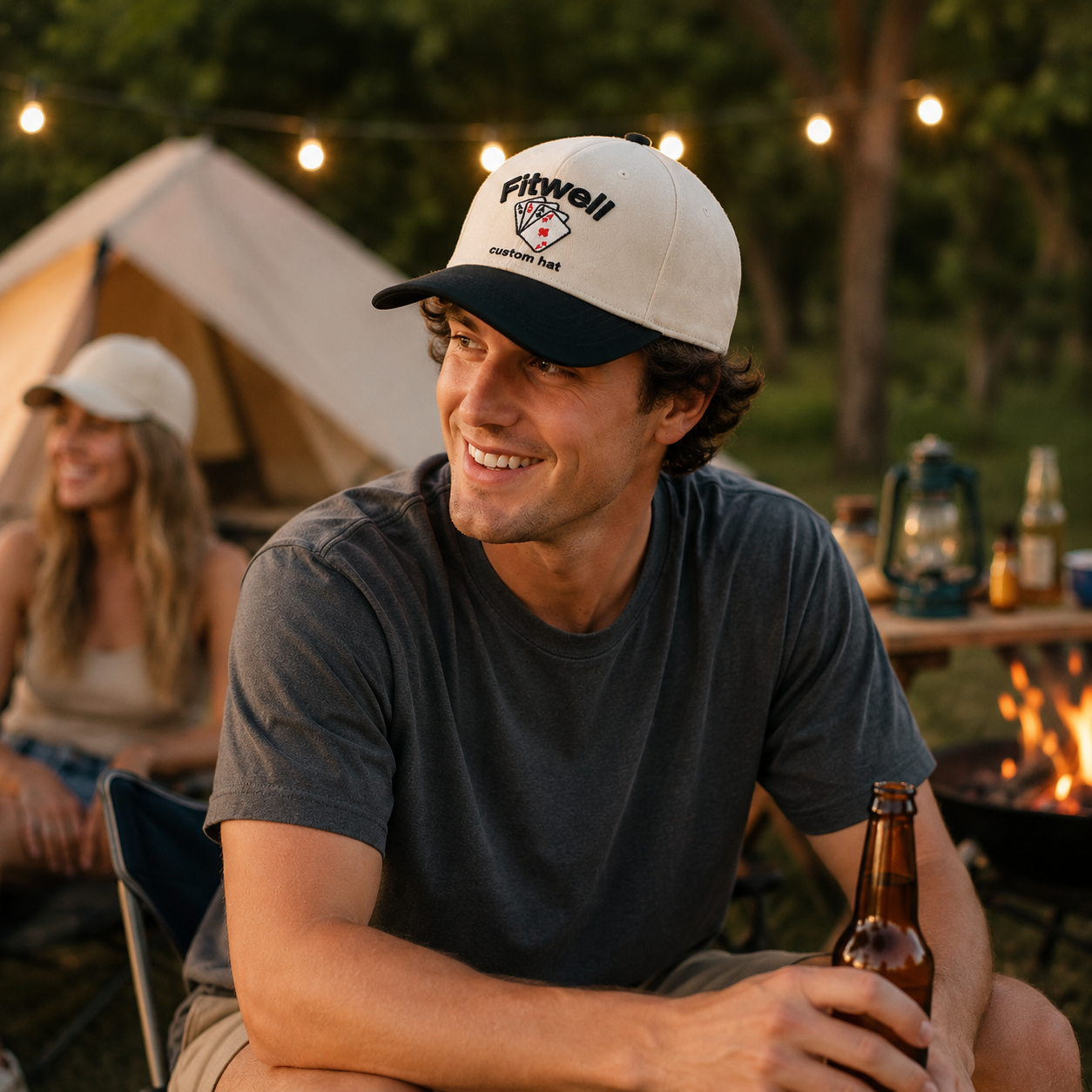 Keep The Faith Sacred Spirit Embroidered Two Tone Baseball Cap