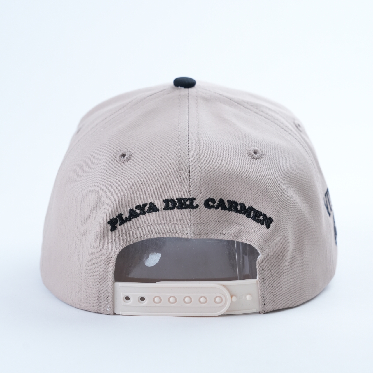 Two Tone Embroidered Letter Baseball Cap Adjustable Cotton Hat