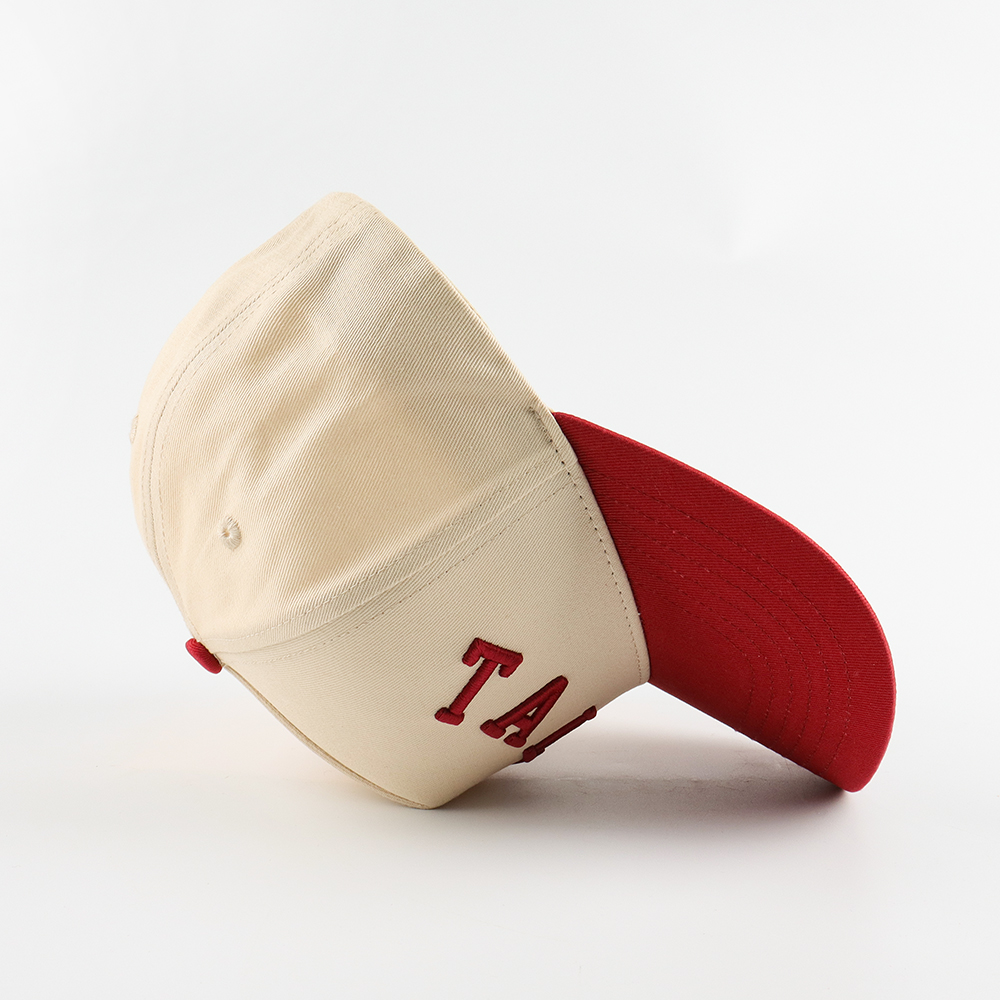 Two-Tone 3D Embroidered Cotton Twill Baseball Cap