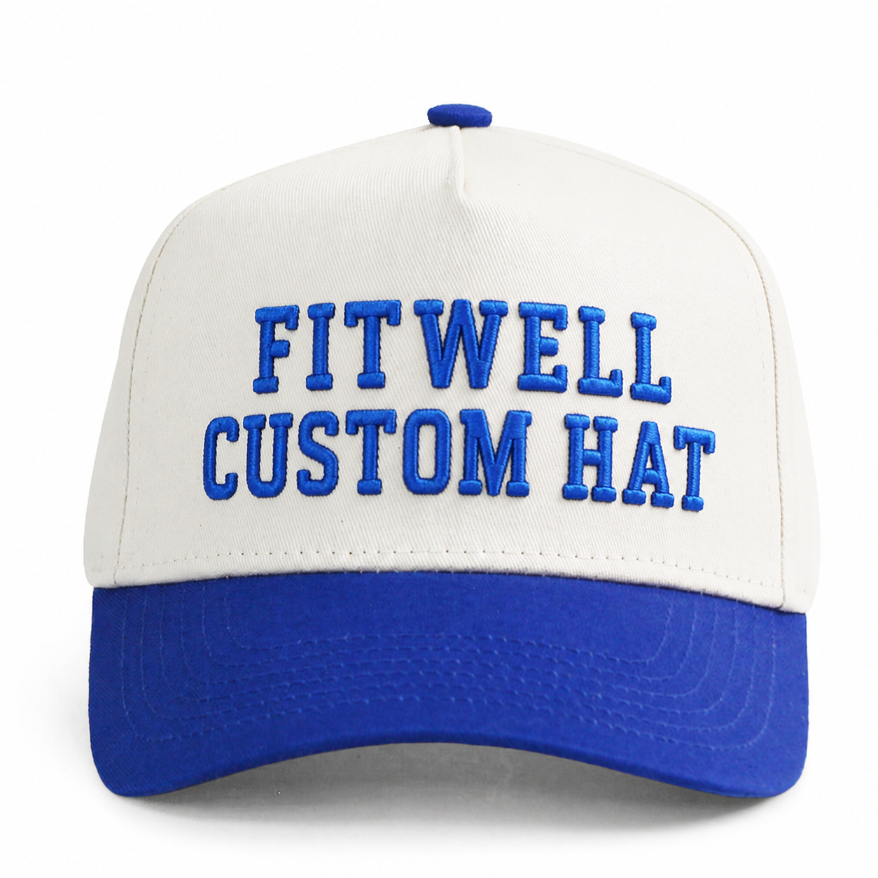 WE CAN WE WILL White Blue 3D Embroidered Baseball Cap