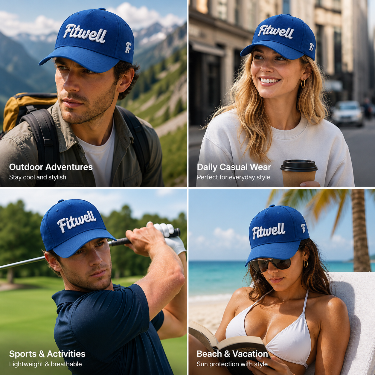 Royal Blue and Sky Blue ToughRyno 3D Embroidered Baseball Cap