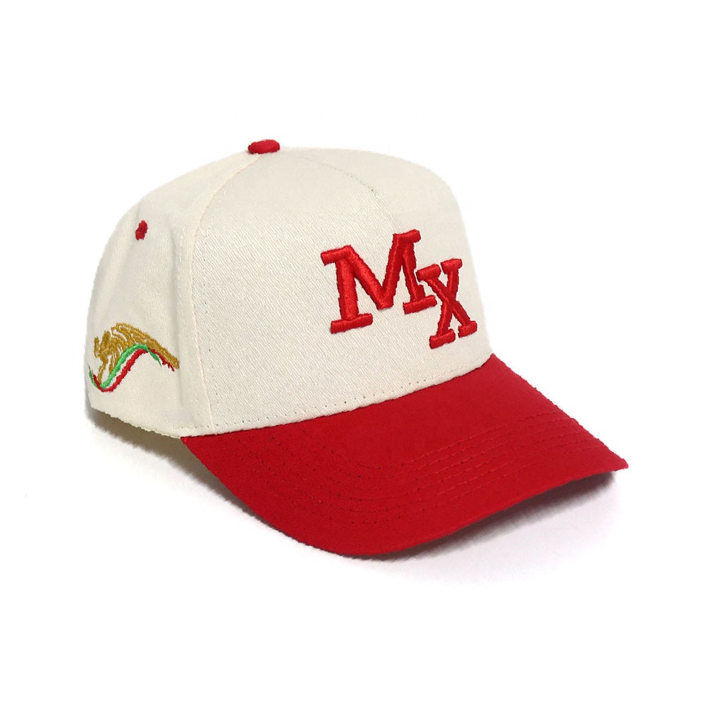 MX Embroidered Two Tone Cotton Twill Baseball Cap