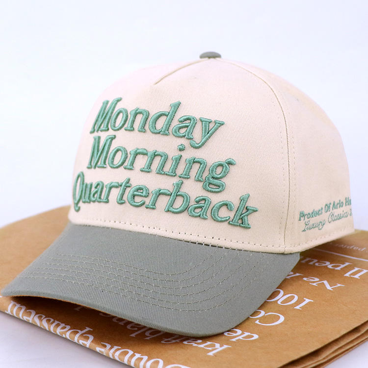 Monday Morning Quarterback Two-Tone 5 Panel Cotton Twill Baseball Cap