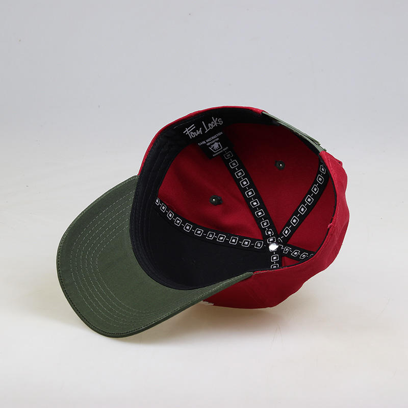 Four Locks Two Tone Embroidered Baseball Cap