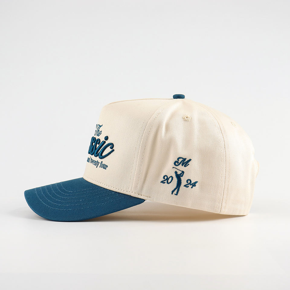 Two Tone 3D Embroidered Classic Baseball Cap