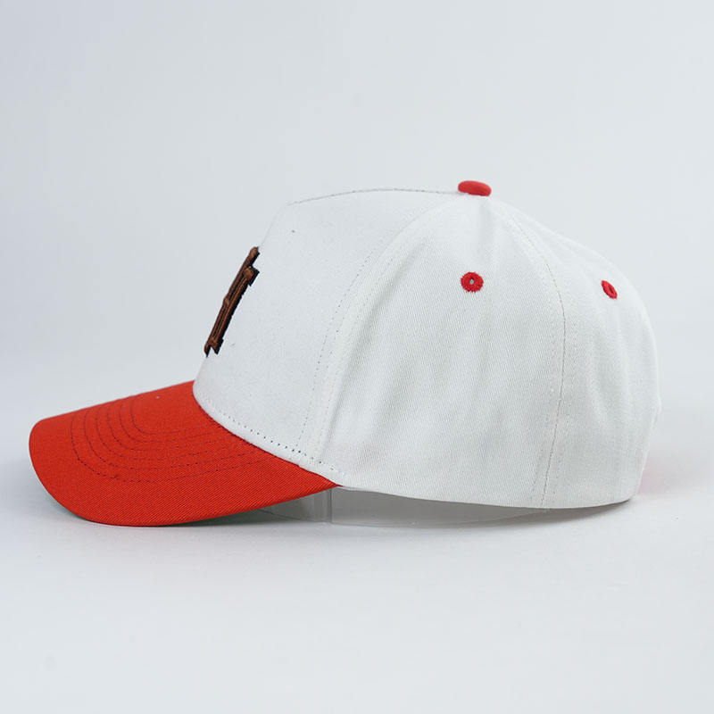 Two Tone Monogram Embroidered Baseball Cap Adjustable Cotton Hat