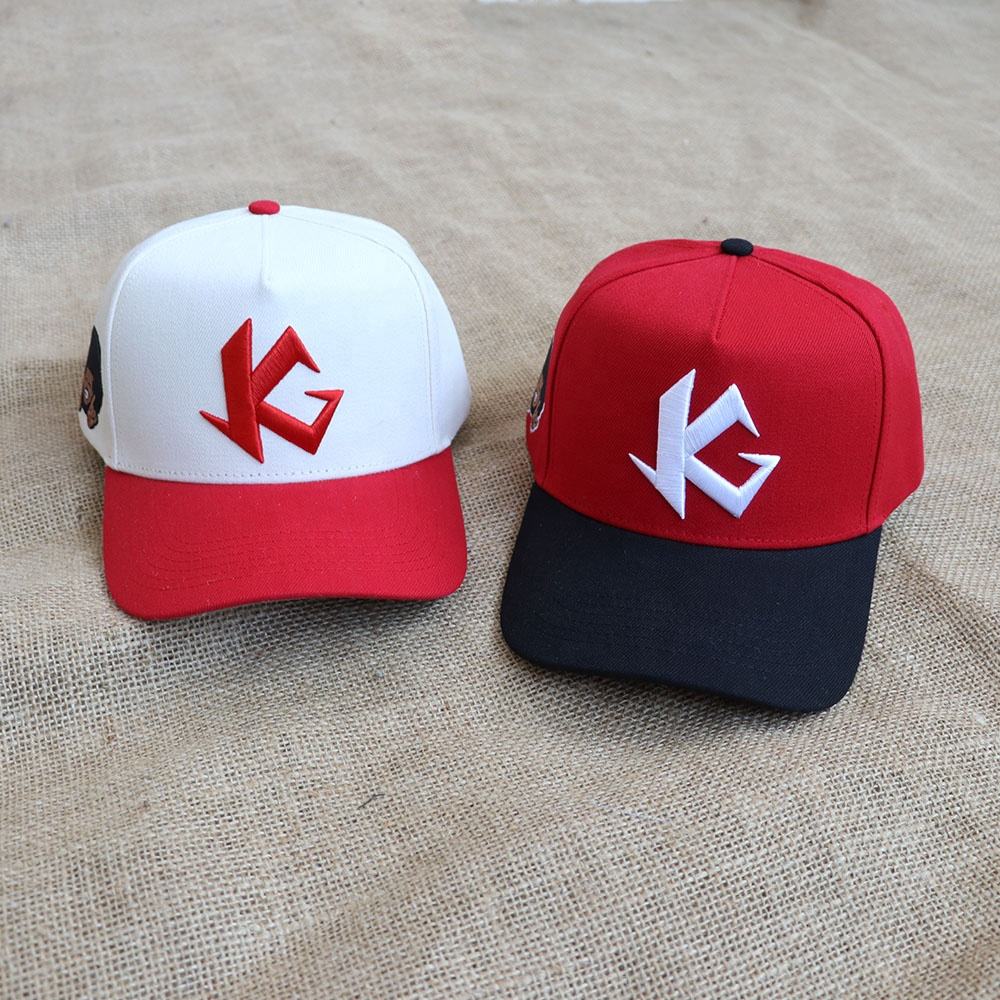 Premium Two Tone Color Block 5 Panel Baseball Cap with 3D Embroidered Logo, Cotton Twill Adjustable Snapback Hat for Men Women