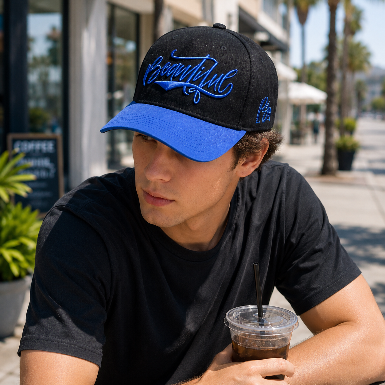 Beautiful Script Logo Two-Tone Embroidered Baseball Cap
