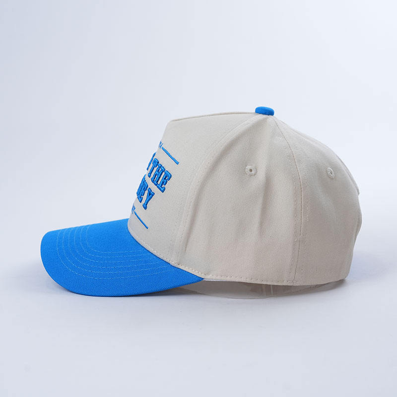 Two-Tone Cotton Twill Baseball Cap with 'Enjoy The Journey' 3D Embroidered Front Logo