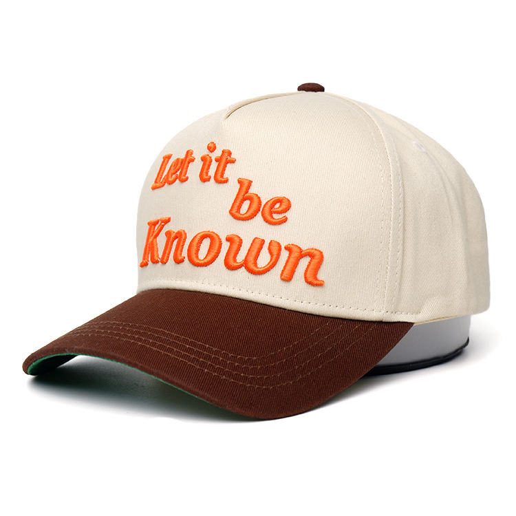 Let It Be Known Embroidered Two Tone Baseball Cap Retro Cotton Hat