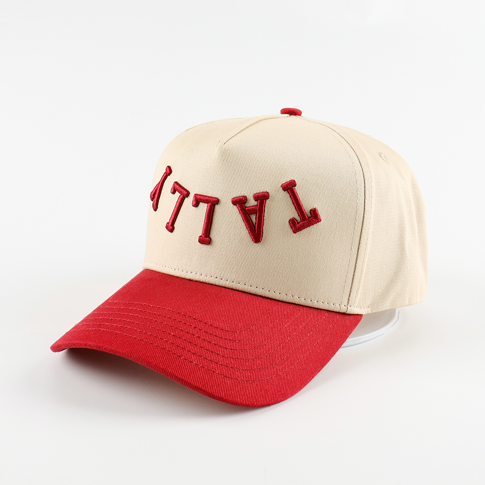 Two-Tone 3D Embroidered Cotton Twill Baseball Cap