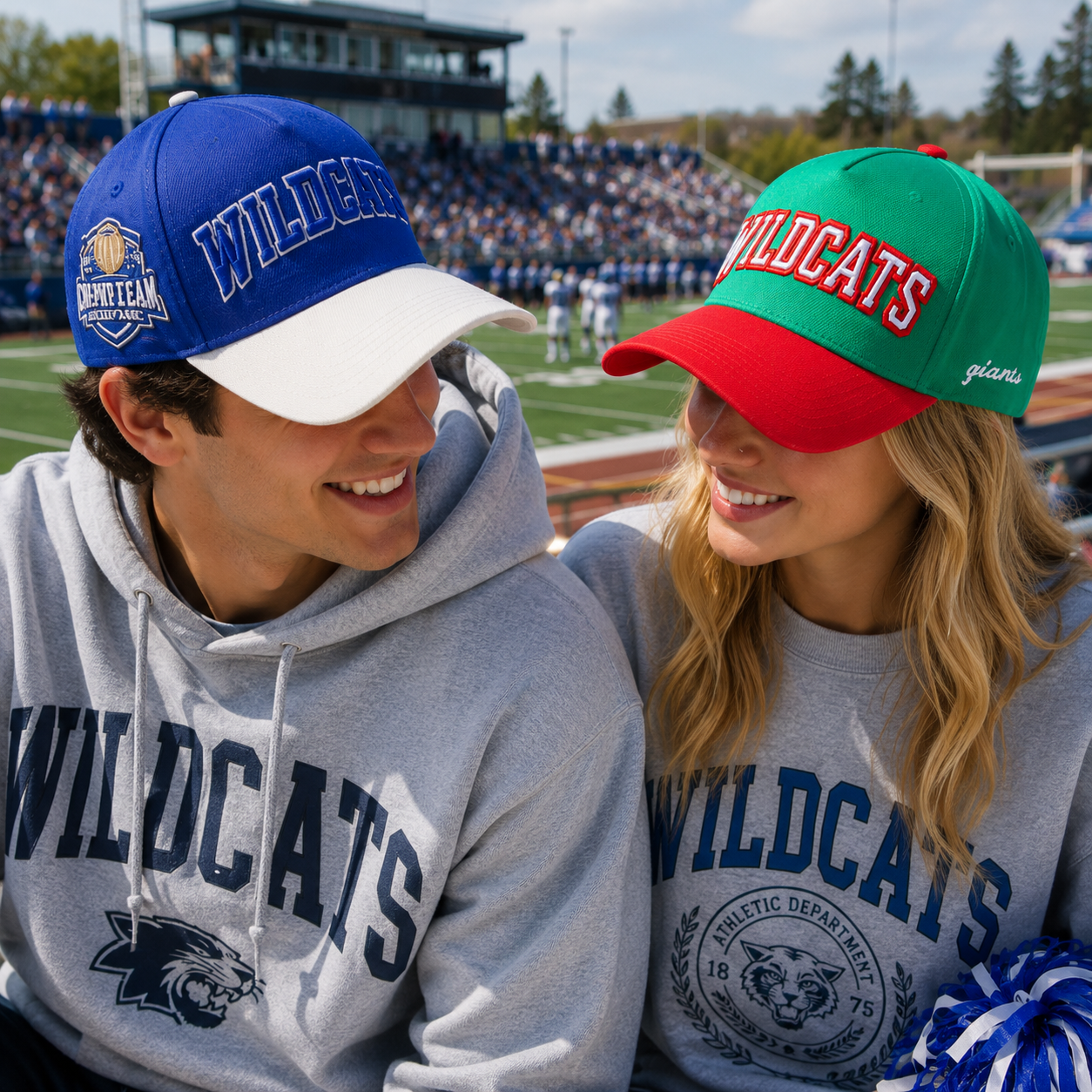 Locats 3D Embroidered Two-Tone Baseball Cap