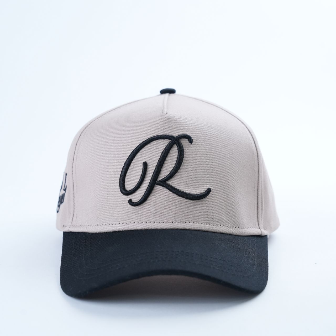 Two Tone Embroidered Letter Baseball Cap Adjustable Cotton Hat